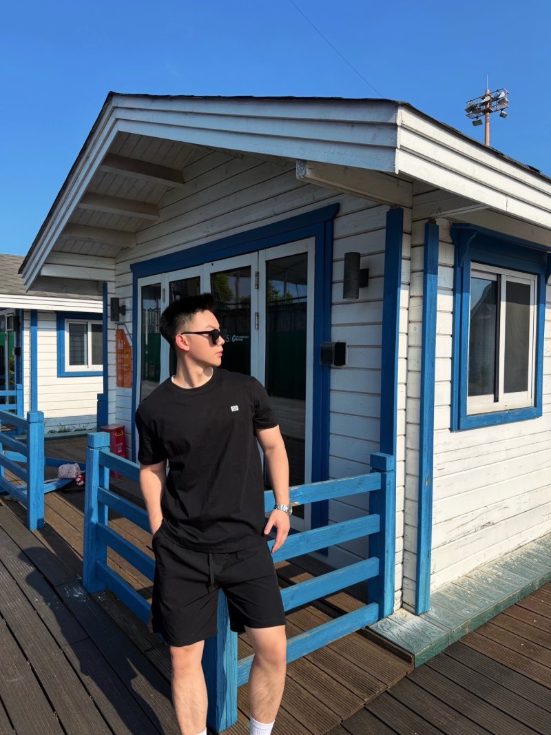 Stone Island Black Short-Sleeve T-Shirt view