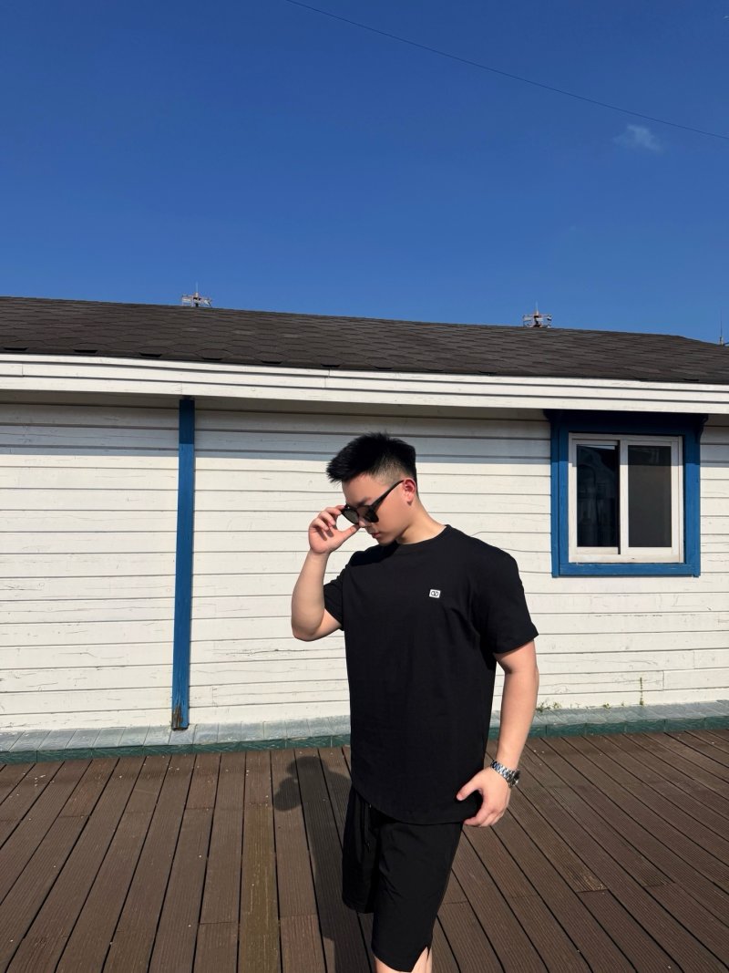 Stone Island Black Short-Sleeve T-Shirt view