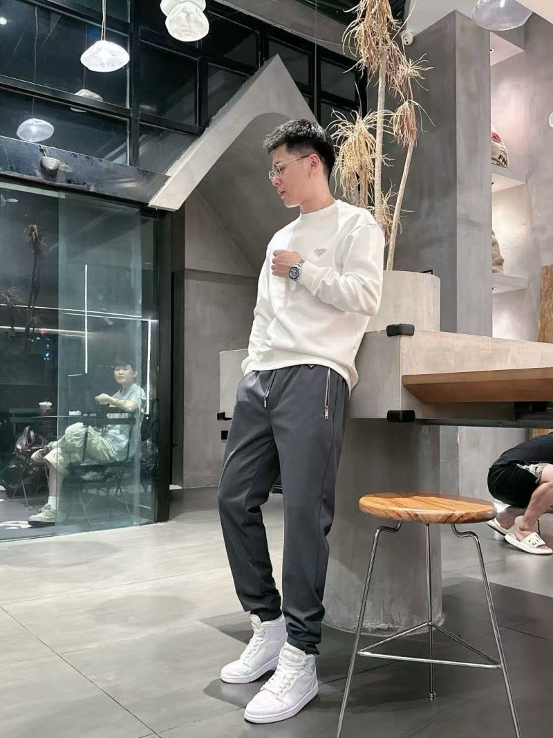 Prada Navy Technical Trousers view