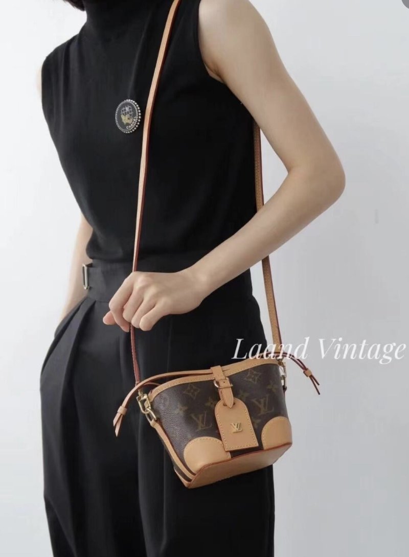Louis Vuitton Monogram Canvas Crossbody Bag Tan