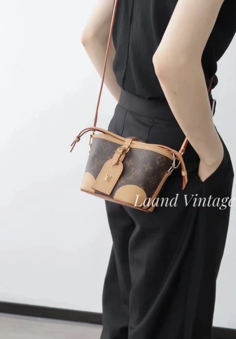 Louis Vuitton Monogram Canvas Crossbody Bag Tan view