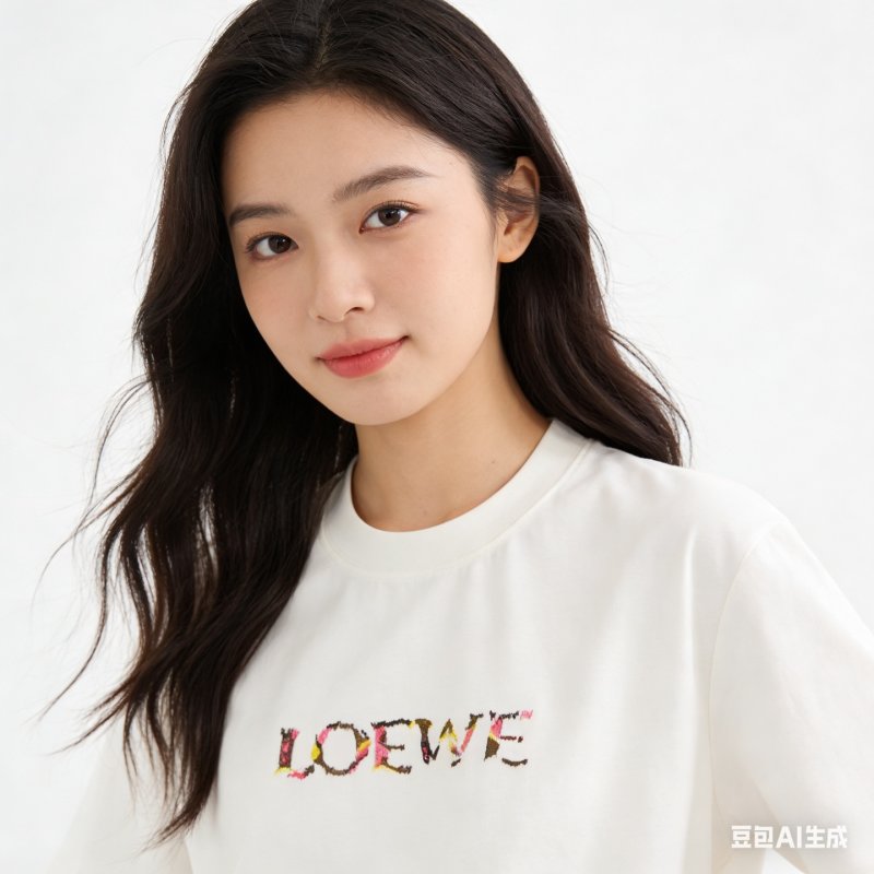 Loewe Floral Logo White T-Shirt view