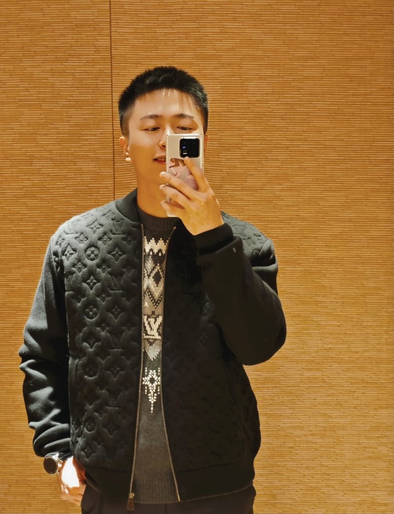 Louis Vuitton Monogram Black Zip Jacket view
