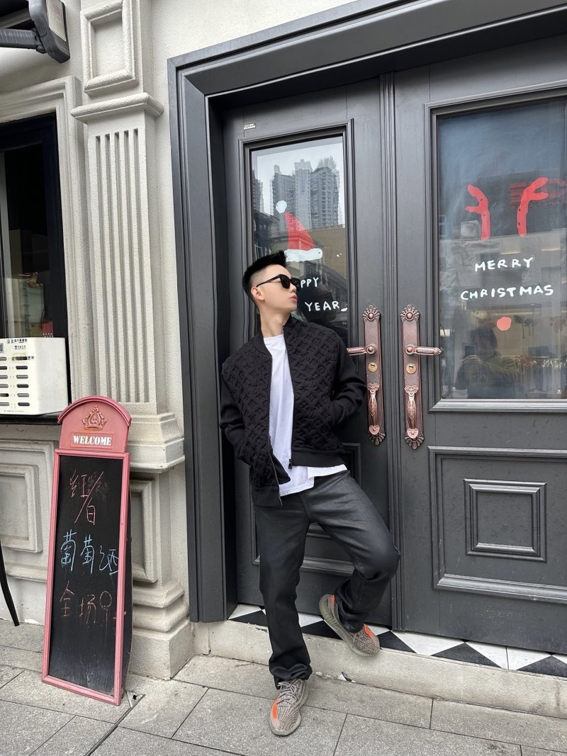 Louis Vuitton Monogram Black Zip Jacket view