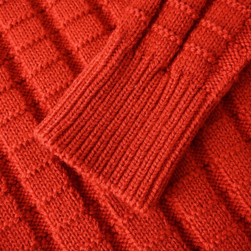 Stone Island Orange Crewneck Knit Sweater view