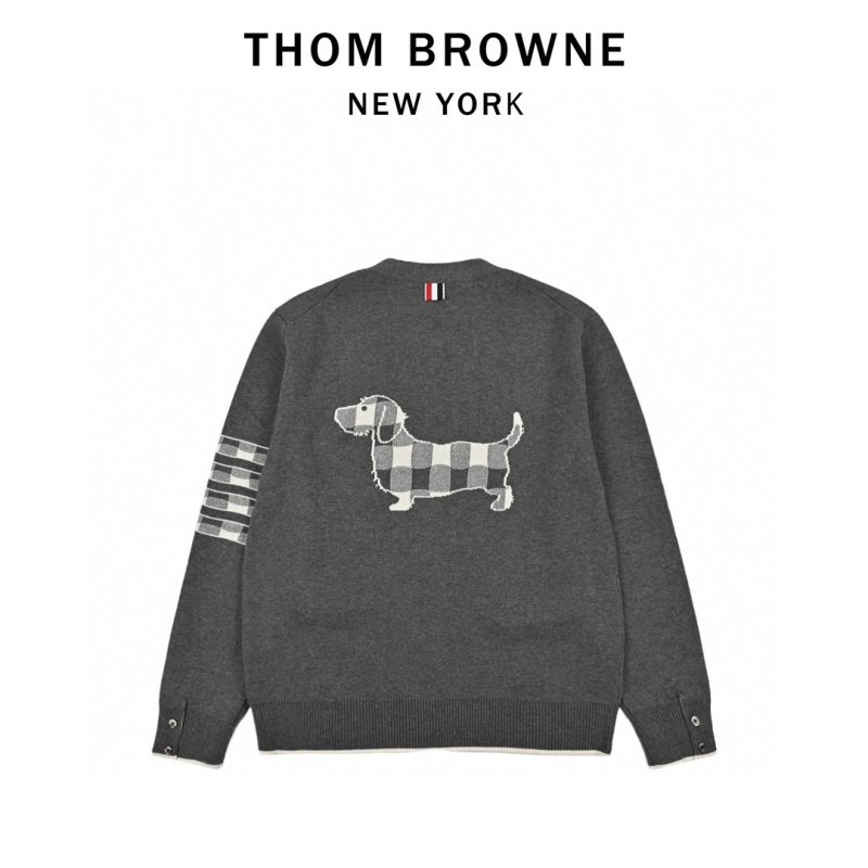 Burberry Dachshund Check Cardigan Grey view