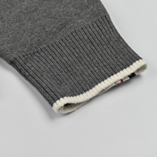 Thom Browne 23FW Grey Striped Sleeve Cardigan view 4