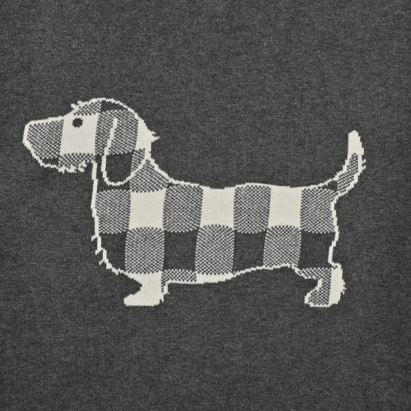 Burberry Dachshund Check Cardigan Grey view