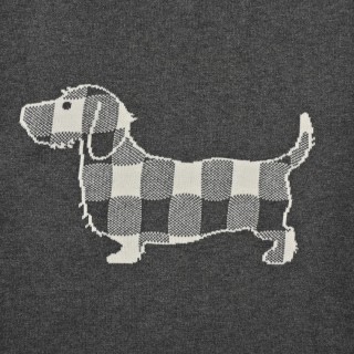 Thom Browne 23FW Grey Striped Sleeve Cardigan view 5