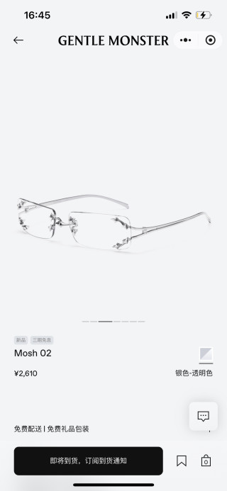 Gentle Monster BOLD Titanium Oval Sunglasses Clear view 9