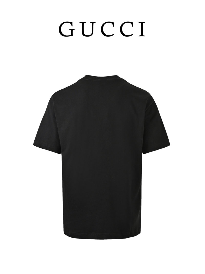Gucci Bear Mort Love Black T-Shirt view