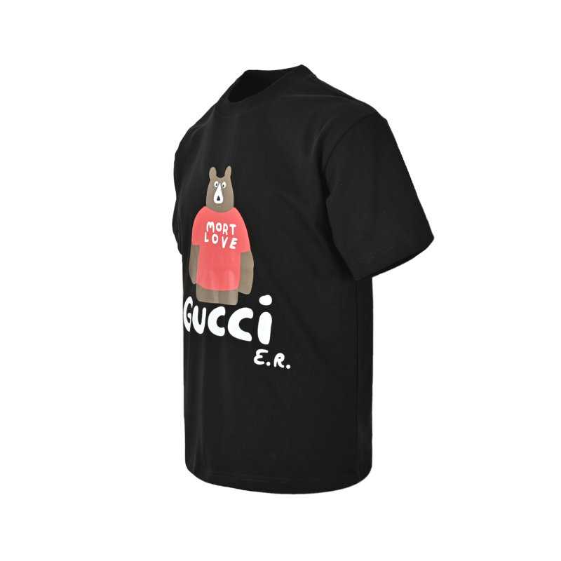 Gucci Bear Mort Love Black T-Shirt view