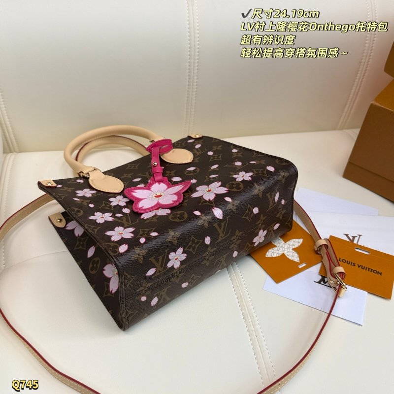 Louis Vuitton OnTheGo PM Monogram Cherry Blossom Tote view