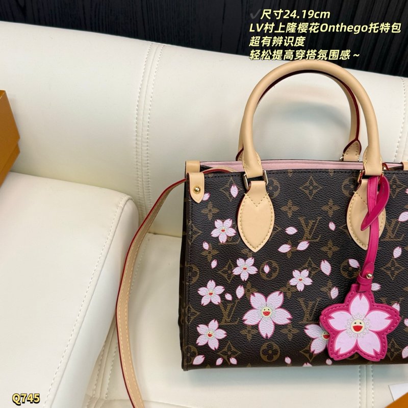 Louis Vuitton OnTheGo PM Monogram Cherry Blossom Tote view