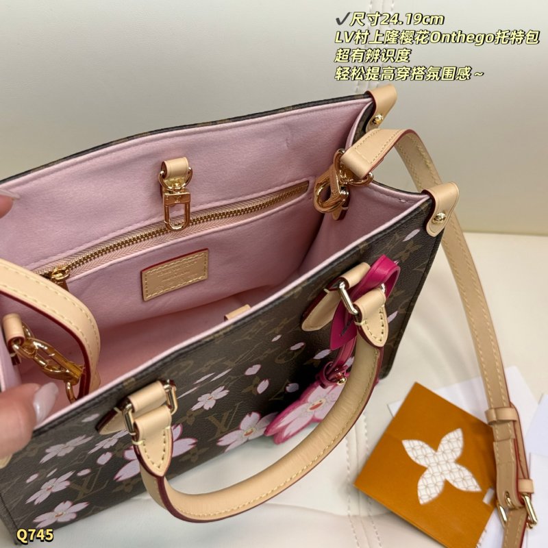 Louis Vuitton OnTheGo PM Monogram Cherry Blossom Tote view