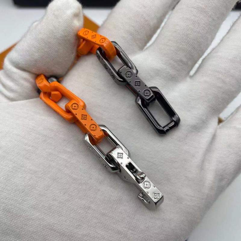 Louis Vuitton Bamboo Chain Bracelet Orange & Black view