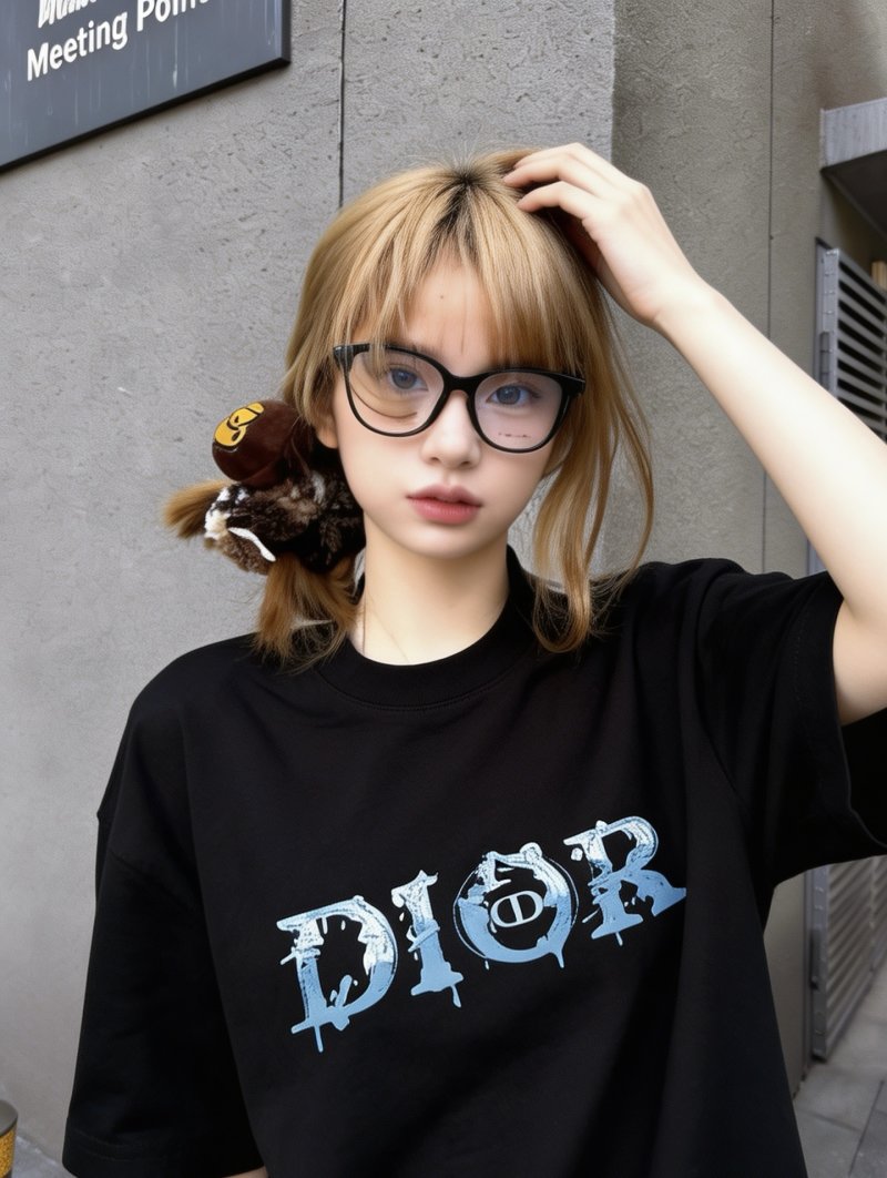 Dior Black Graphic Logo T-Shirt
