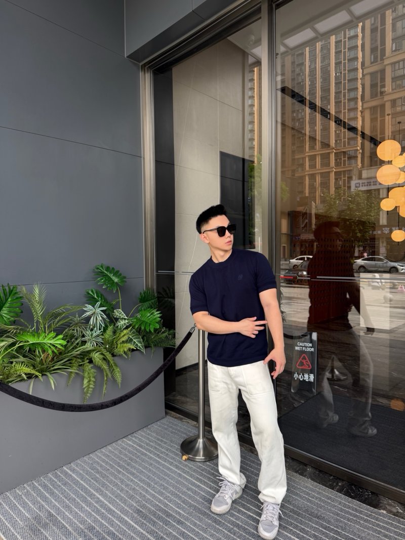Essentials Navy Blue Short Sleeve T-Shirt view