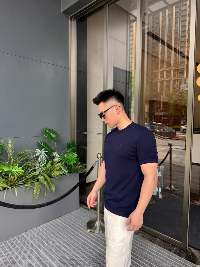 Essentials Navy Blue Short Sleeve T-Shirt view