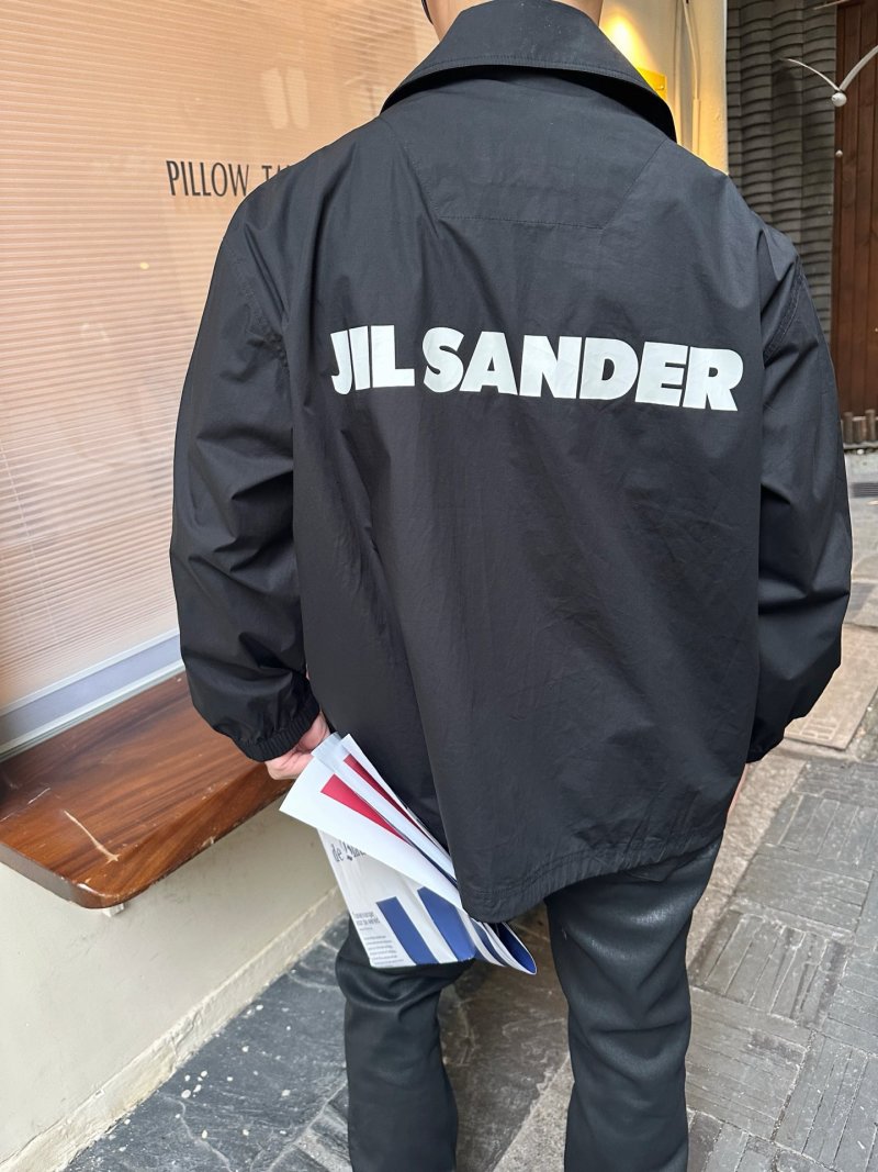 Jil Sander Black Logo Oversized Shirt Jacket view