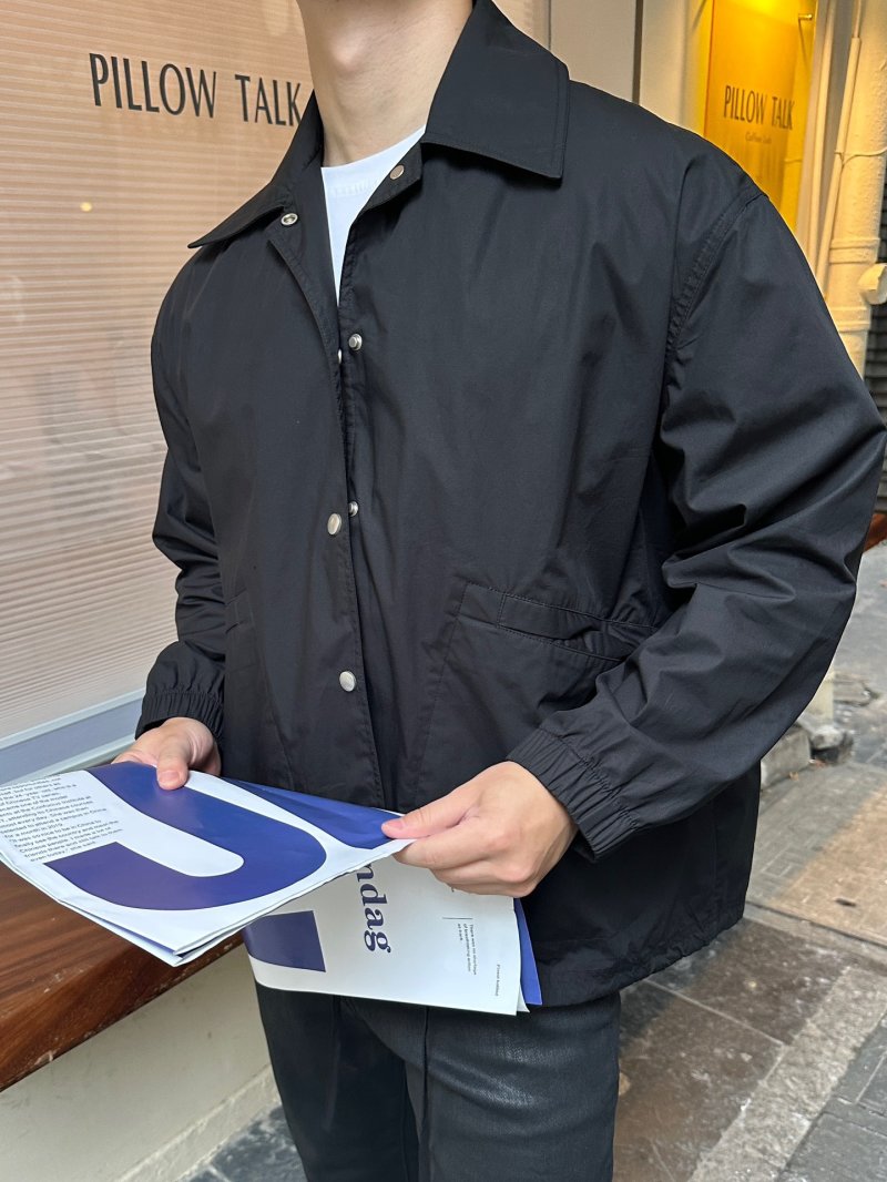 Jil Sander Black Logo Oversized Shirt Jacket view