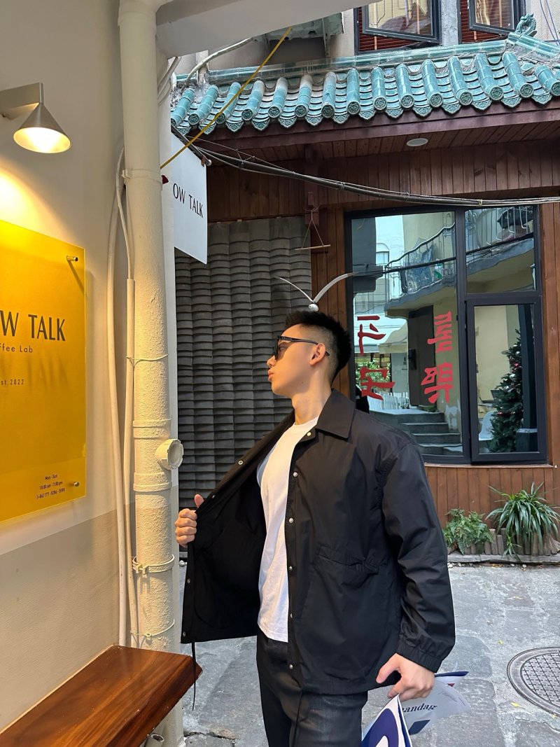 Jil Sander Black Logo Oversized Shirt Jacket view