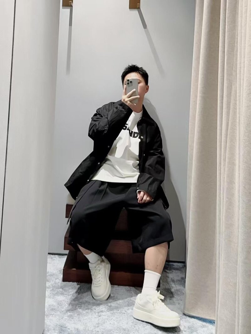 Jil Sander Black Logo Oversized Shirt Jacket view