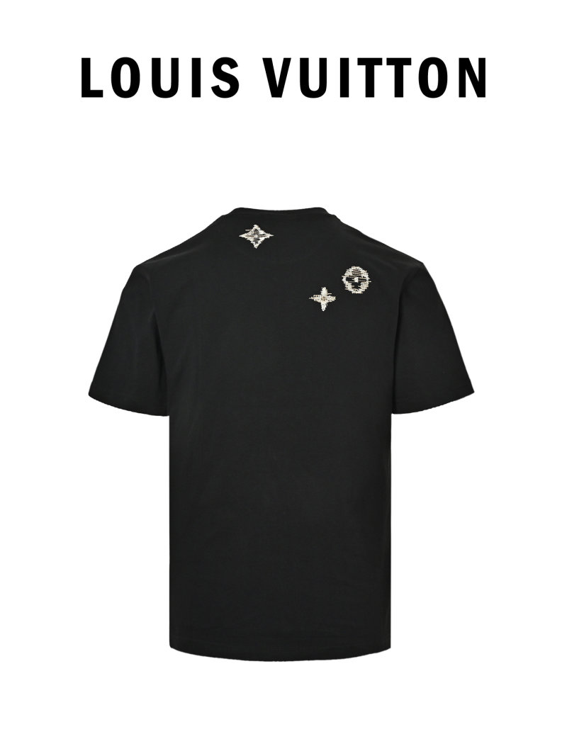Chrome Hearts Black Gold Cross T-Shirt view