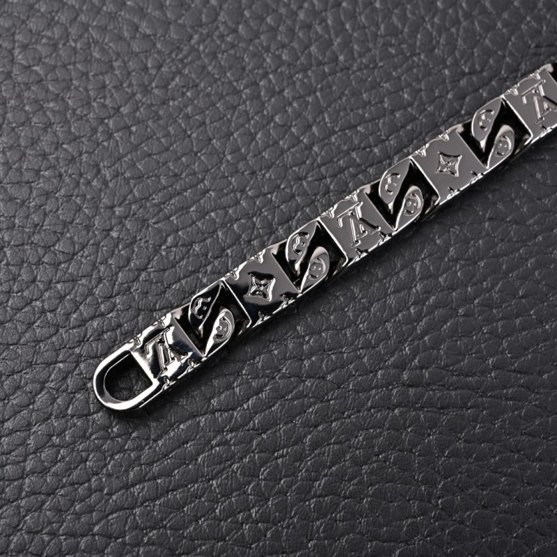 Louis Vuitton Monogram Tied Up Gun Metal Bracelet view