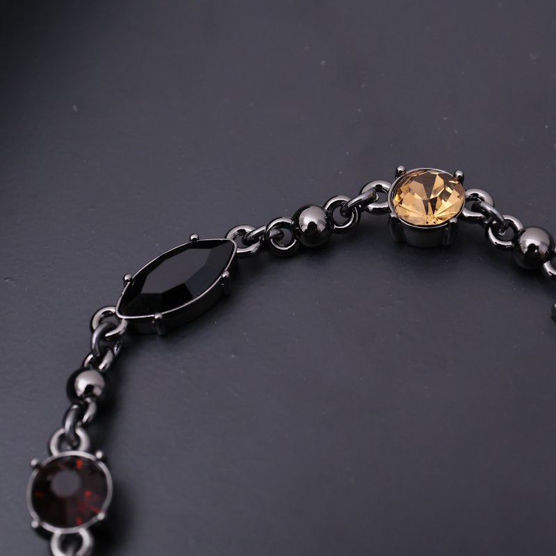 Louis Vuitton Light Zirconia-Set Chain Bracelet Silver view