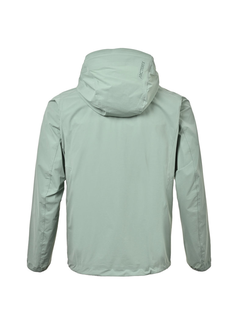 Essentials Fear of God Sage Green Zip-Up Windbreaker Jacket view