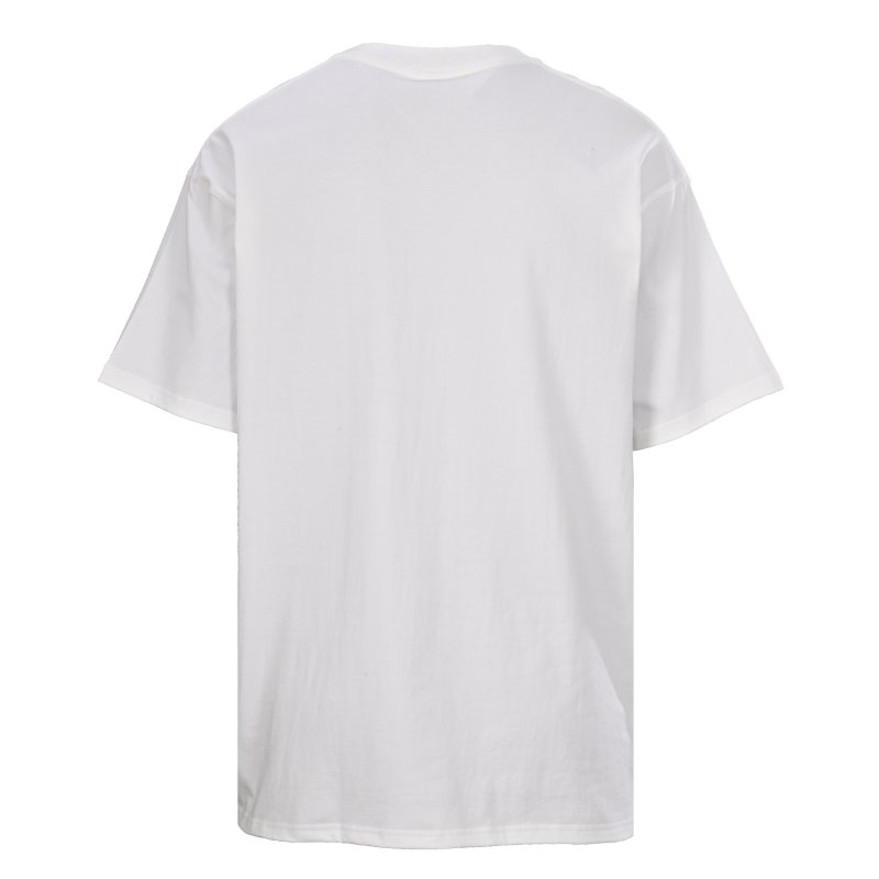 White Graphic Short Sleeve T-Shirt with Camo Ape Design view