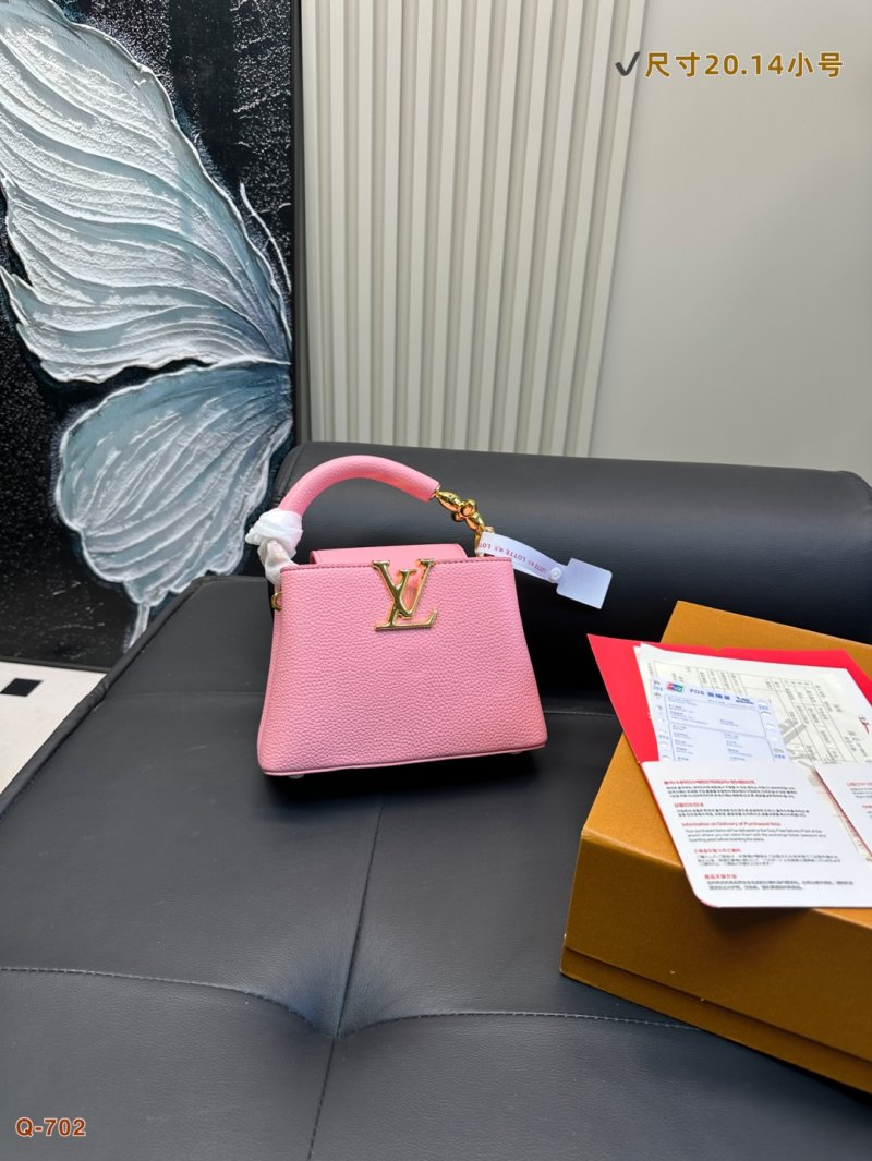 Louis Vuitton Capucines Cream Leather Top Handle Bag view