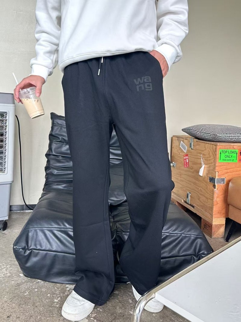 Black Drawstring Cargo Pants with Utility Pockets view