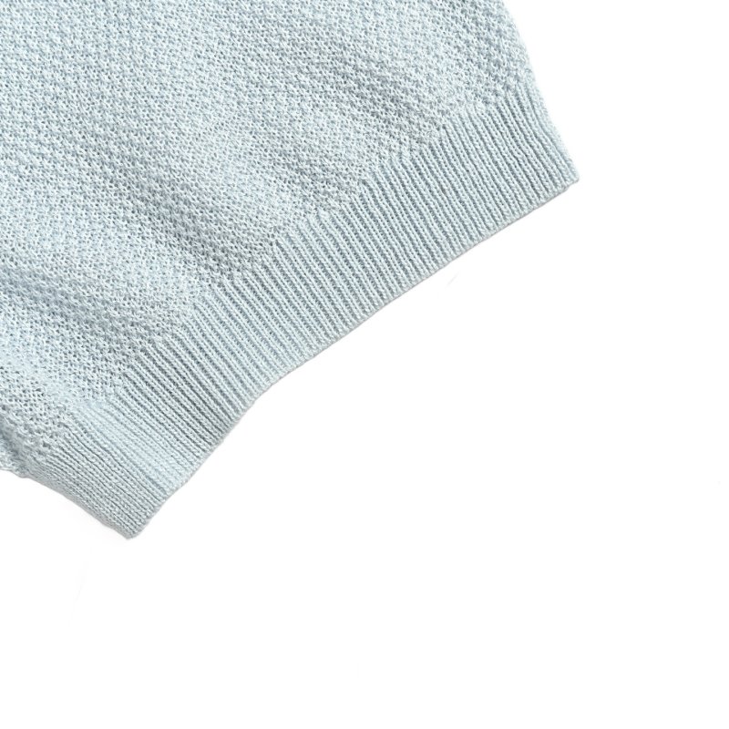 Men's Light Blue Crewneck Short Sleeve T-Shirt view