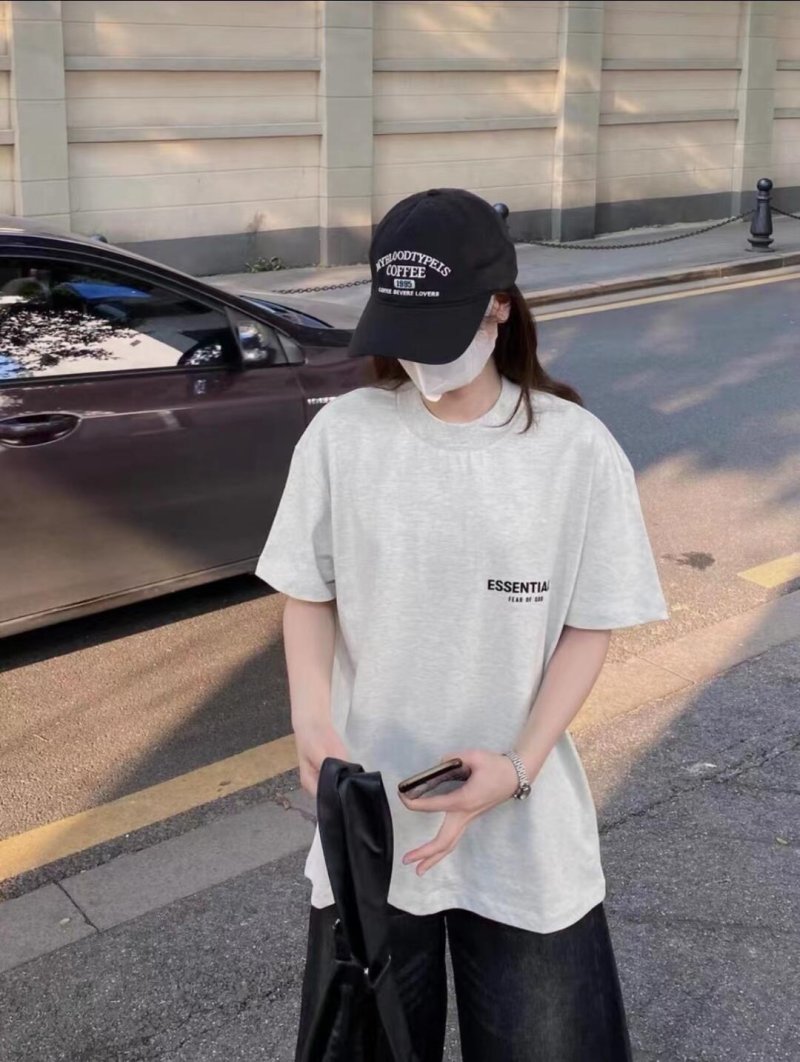 Essentials Fear of God White Short Sleeve T-Shirt