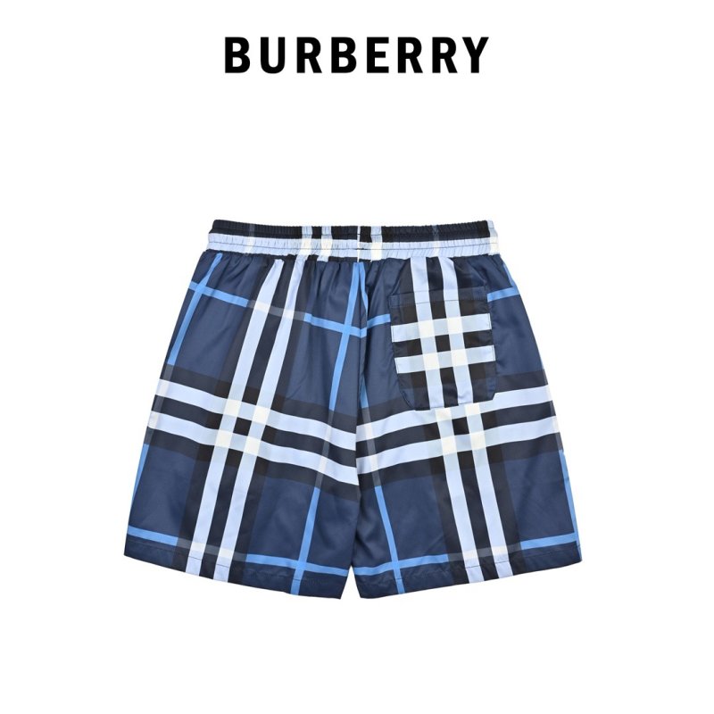 Burberry Classic Check Beach Shorts Navy Blue view