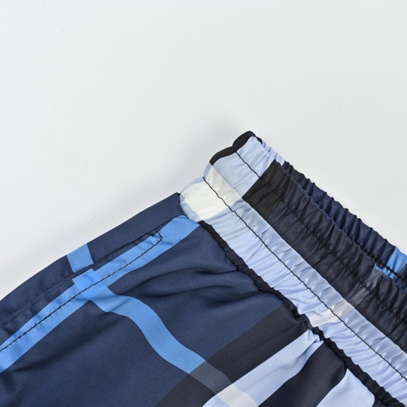 Burberry Classic Check Beach Shorts Navy Blue view