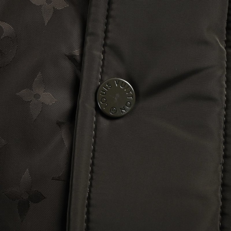 Chocolate Brown Quilted Down Jacket view
