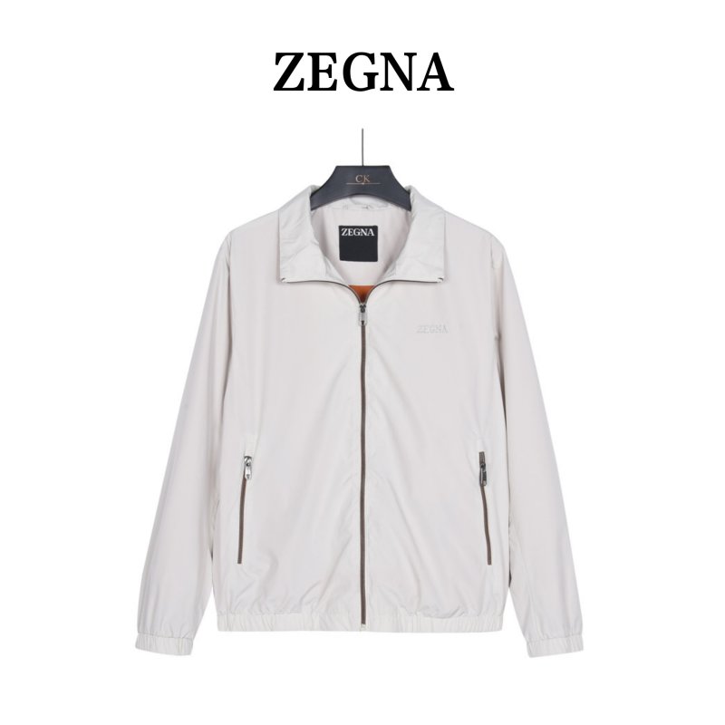 Zegna Beige Lightweight Track Jacket