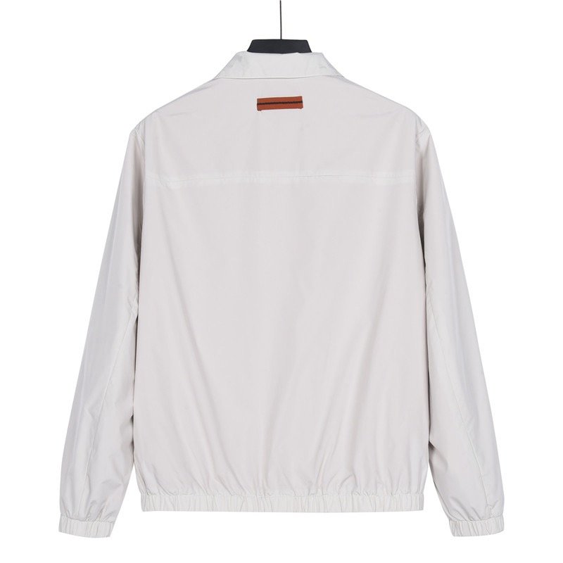 Zegna Beige Lightweight Track Jacket view