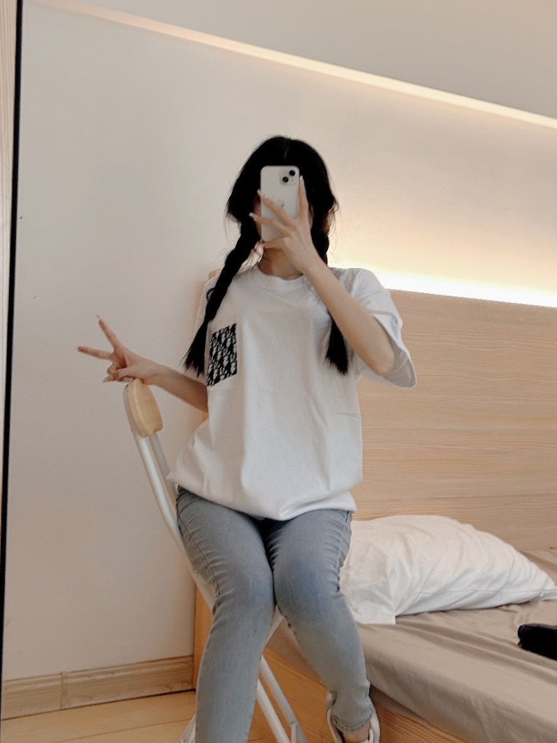 Dior Monogram White Short Sleeve T-Shirt view