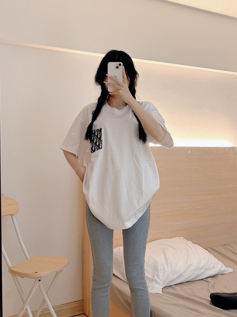 Dior Monogram White Short Sleeve T-Shirt view