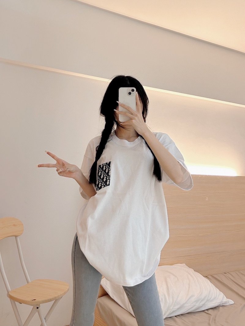Dior Monogram White Short Sleeve T-Shirt view