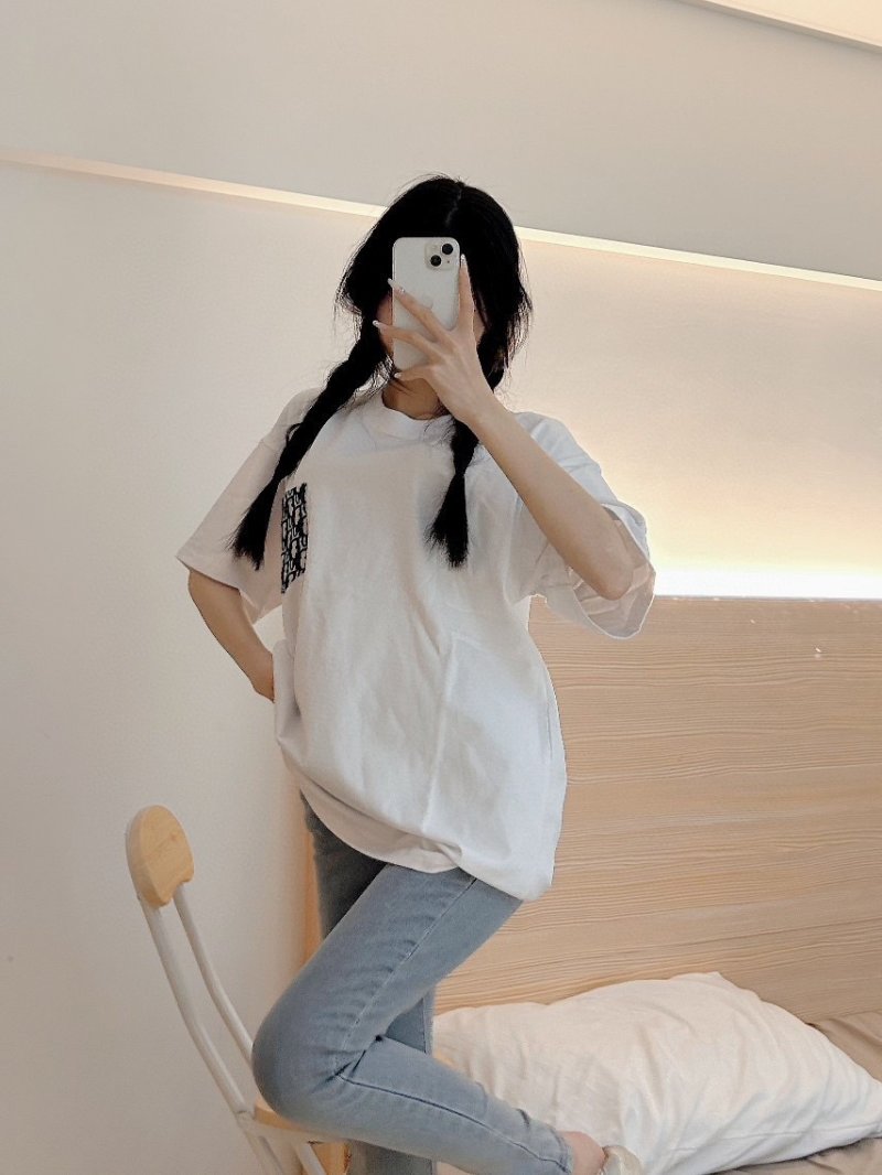 Dior Monogram White Short Sleeve T-Shirt view