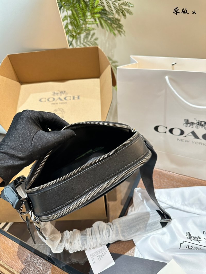 Coach Graham Dual Zip Camera Bag - Black Monogram view