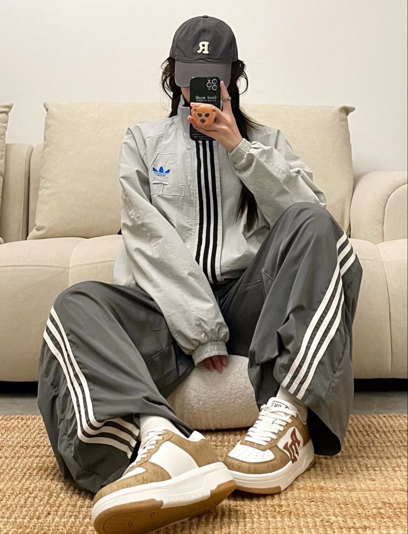 Adidas White & Blue Track Jacket view