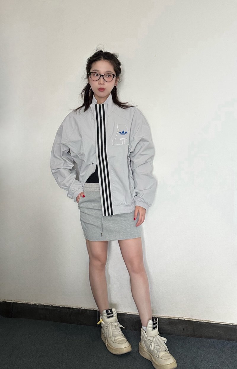 Adidas White & Blue Track Jacket view