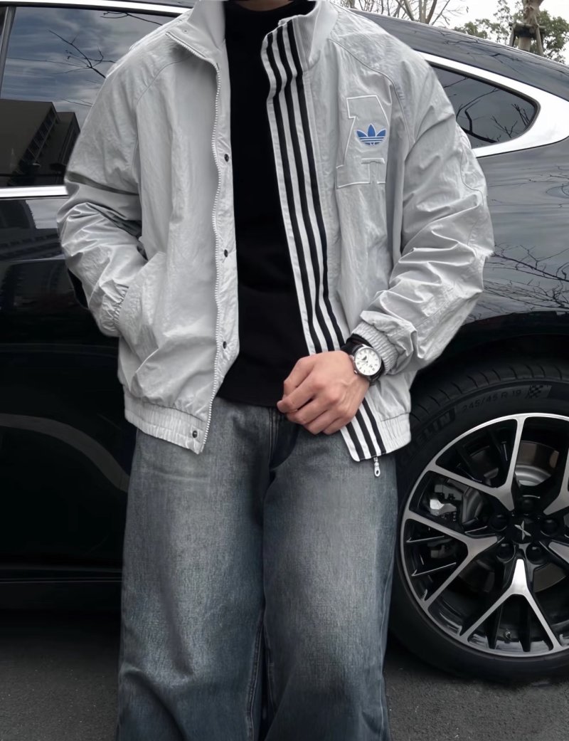 Adidas White & Blue Track Jacket view