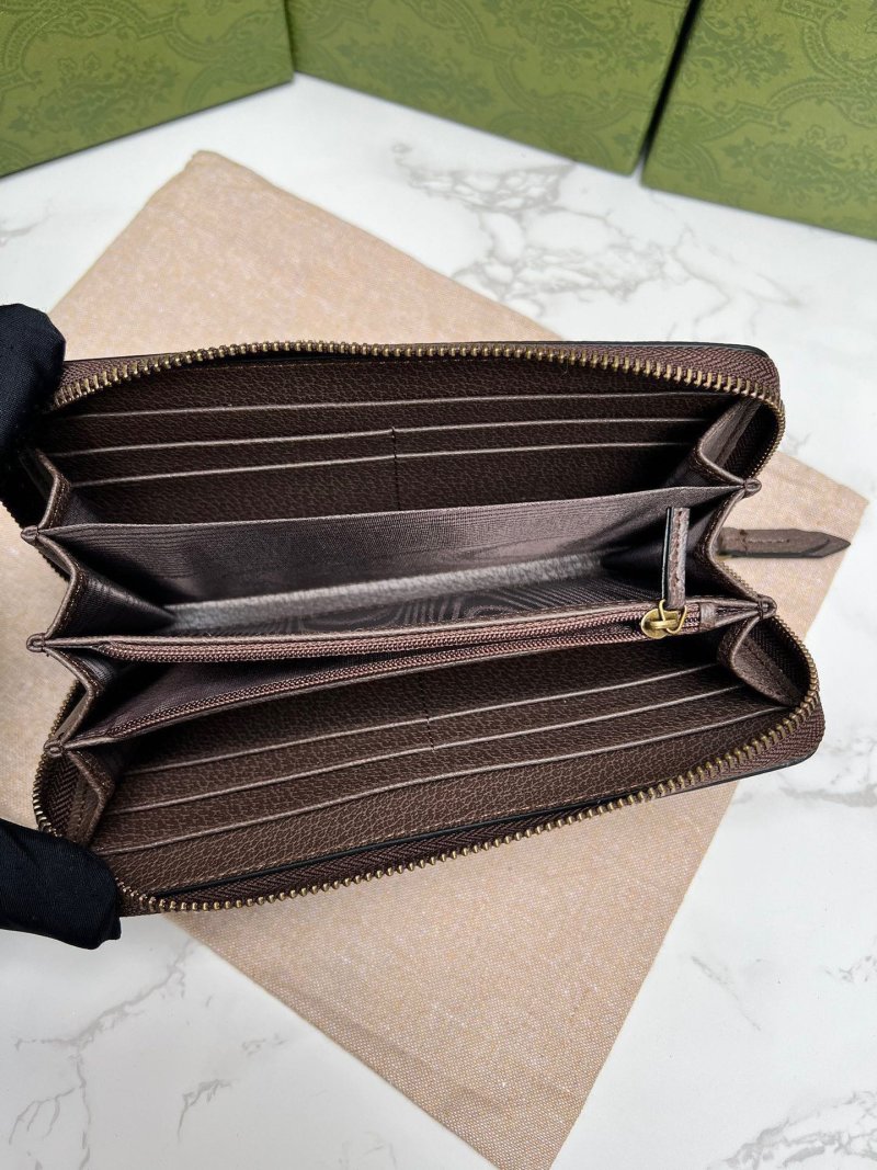 Gucci Ophidia GG Supreme Zip Wallet - Ebony view